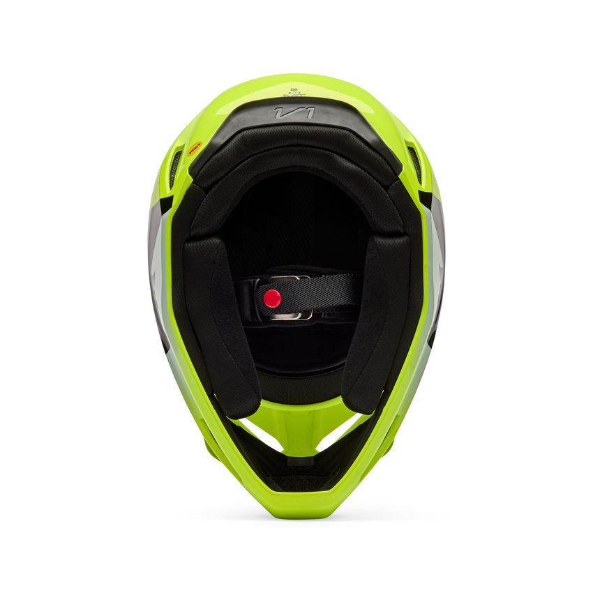Fox Kask Motocyklowy  V1 Shield Fluo Yellow S