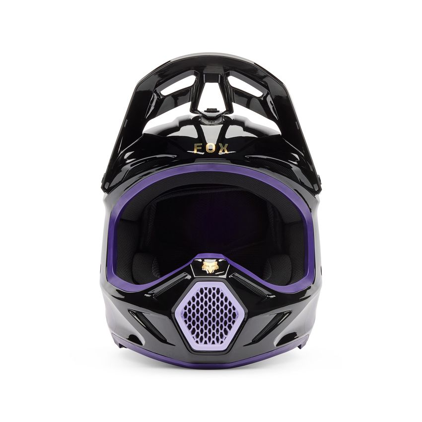 Fox Kask Motocyklowy  V3 Drip Black Purple S