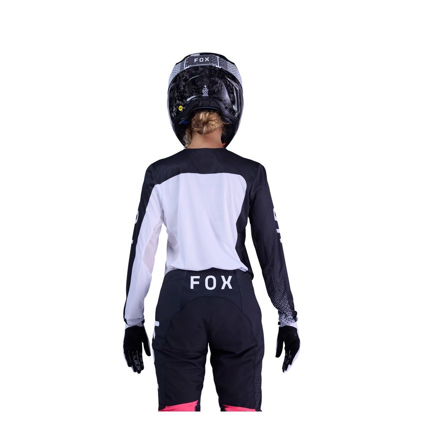Fox Bluza Motocyklowa Damska Flexair Fracture White Black M