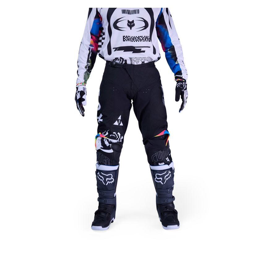 Fox Spodnie Motocyklowe  180 Image Cosmo White Black 30