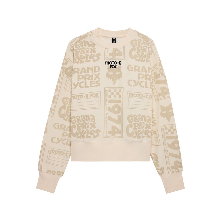 Fox Bluza Damska  Circa 74 Oversized Fleece Crew Off White Xs