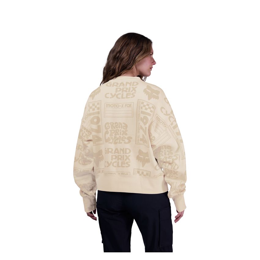 Fox Bluza Damska  Circa 74 Oversized Fleece Crew Off White Xs