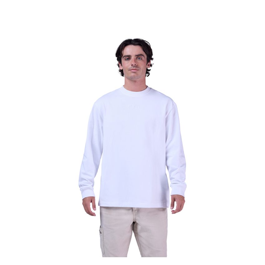 Fox Koszulka Z DŁugim RĘkawem  Wordmark Oversized Optic White S