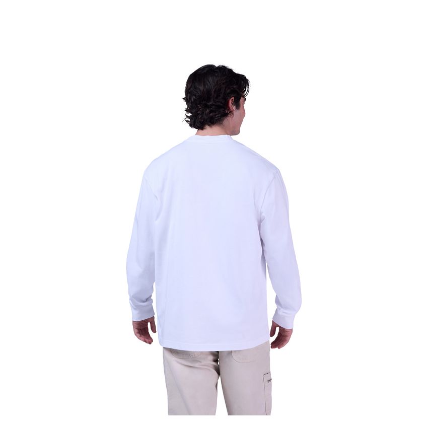 Fox Koszulka Z DŁugim RĘkawem  Wordmark Oversized Optic White S