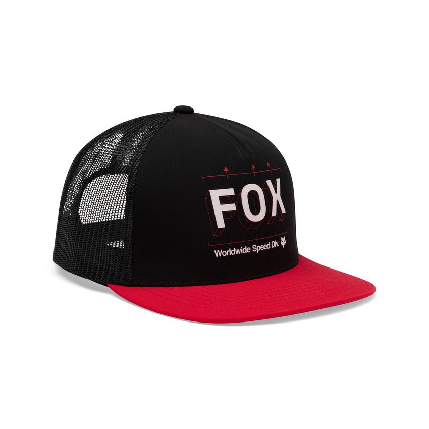 Fox Czapka Z Daszkiem  Image Print Trucker Black Os