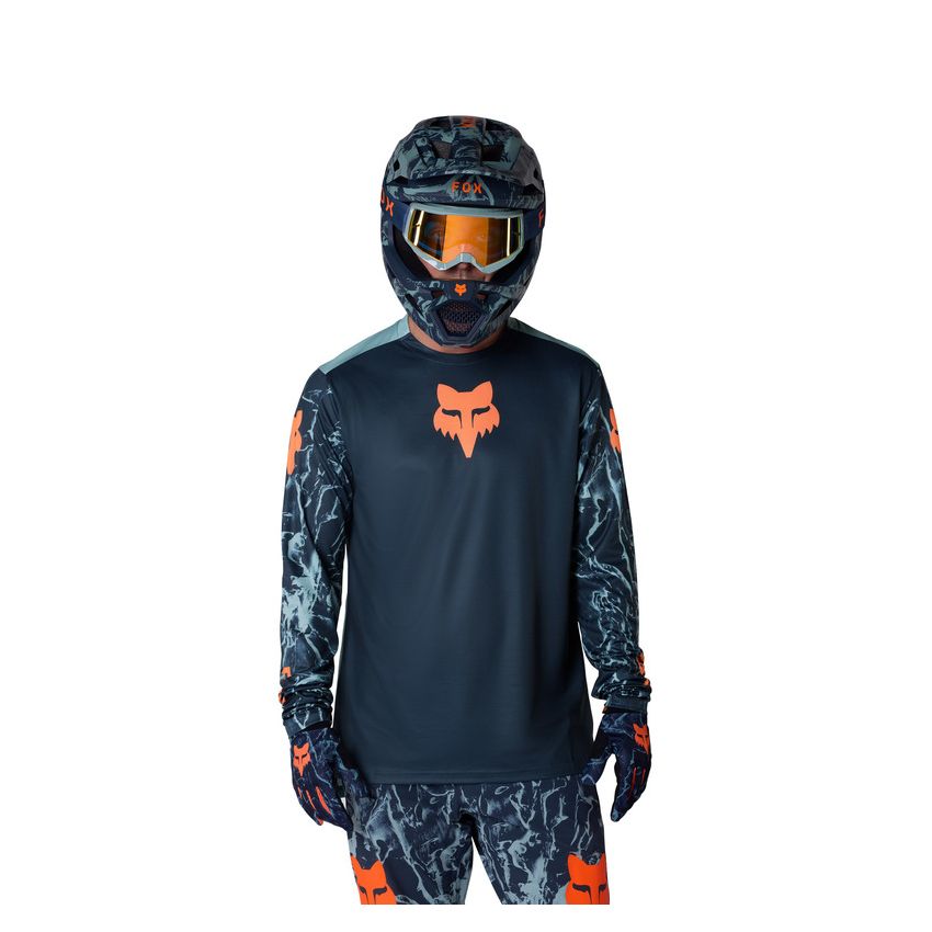 Fox Koszulka Rowerowa Z DŁugim RĘkawem Junior  Ranger Img Print Arctic Blue Yl