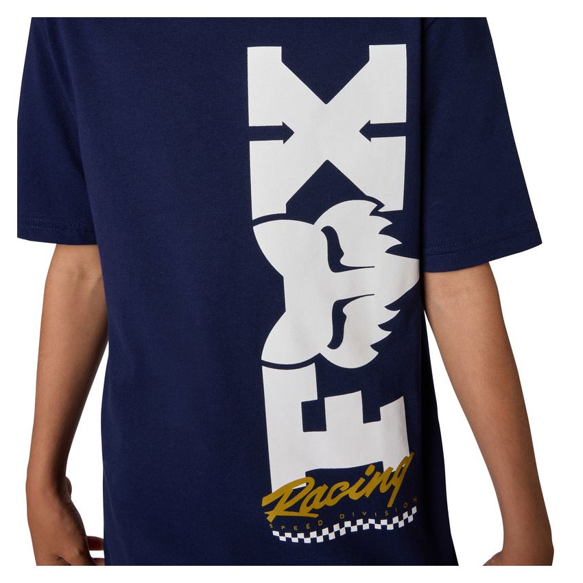 Fox T-shirt Junior  Checker Navy Yxl