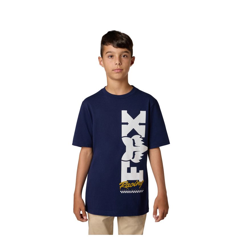 Fox T-shirt Junior  Checker Navy Yxl