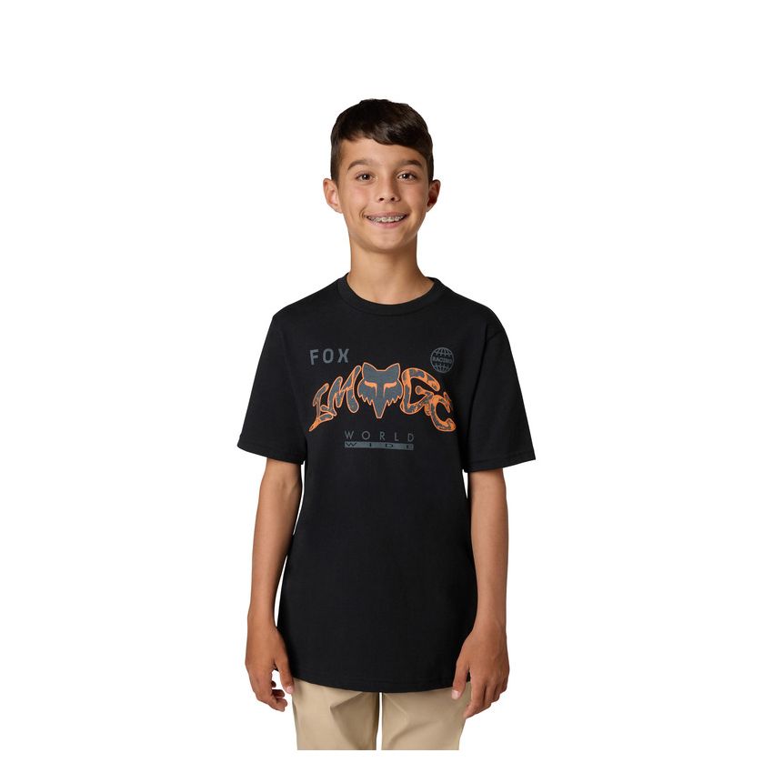 Fox T-shirt Junior  Image Print Ultra Black Yl