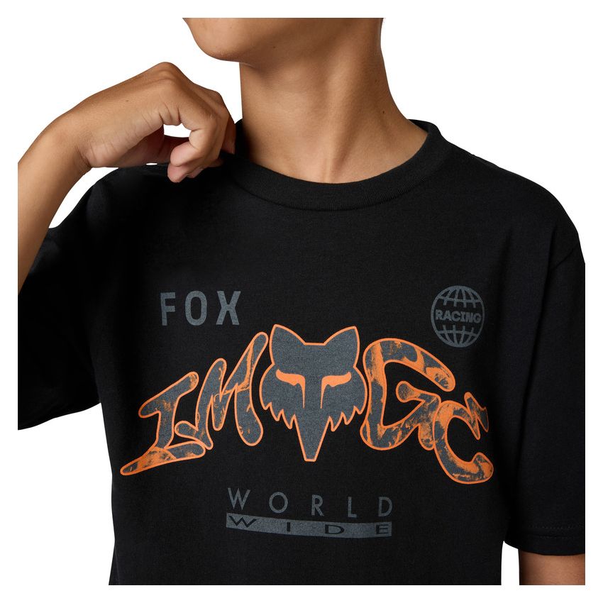 Fox T-shirt Junior  Image Print Ultra Black Yl