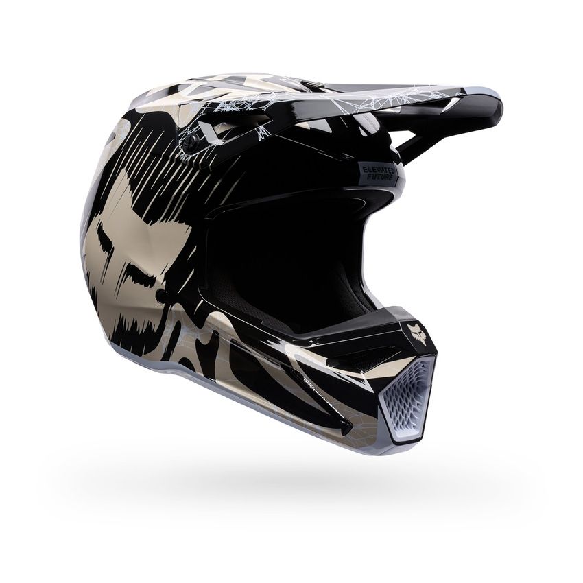 Fox Kask Motocyklowy Junior  V1 Diffuse Se Black Ym