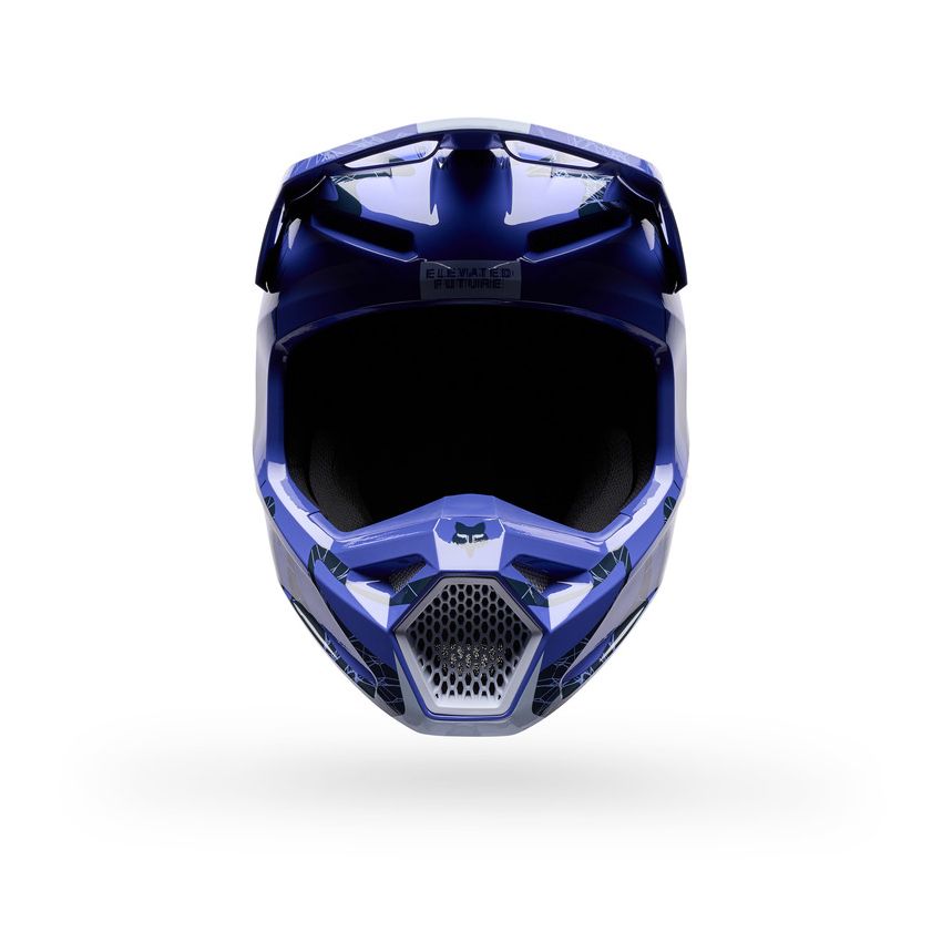 FOX Kask Motocyklowy Junior  V1 Diffuse Se Purple Dove Y