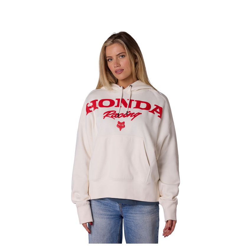 Fox Bluza Z Kapturem Damska  Honda Fleece Po Off White Xs