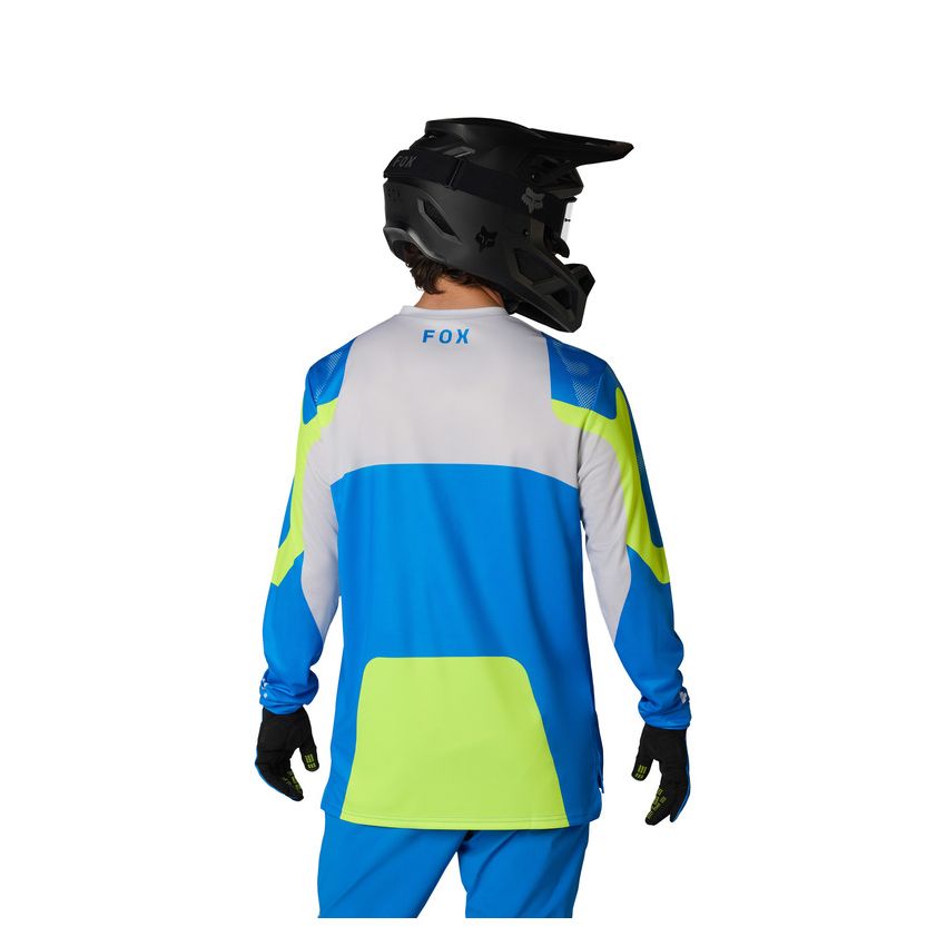 Fox Koszulka Rowerowa Z DŁugim RĘkawem  Ranger Tactile Blue Jewel S