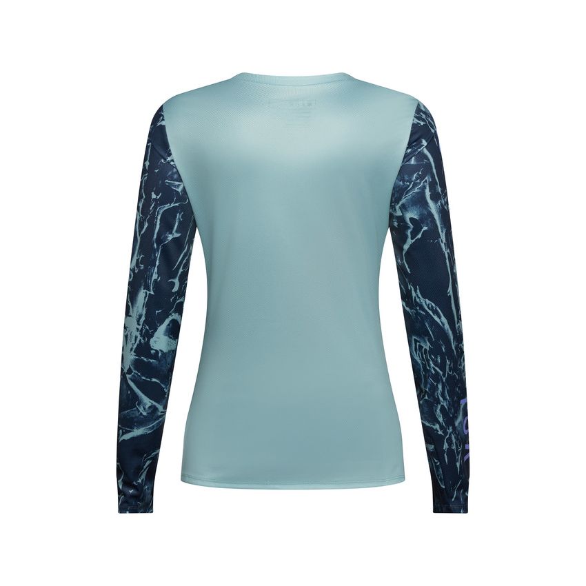 Fox Koszulka Rowerowa Z DŁugim RĘkawem Damska  Ranger Img Print Arctic Blue M