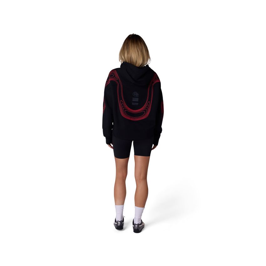 Fox Bluza Z Kapturem Damska  Vision Oversized Fleece Po Black S