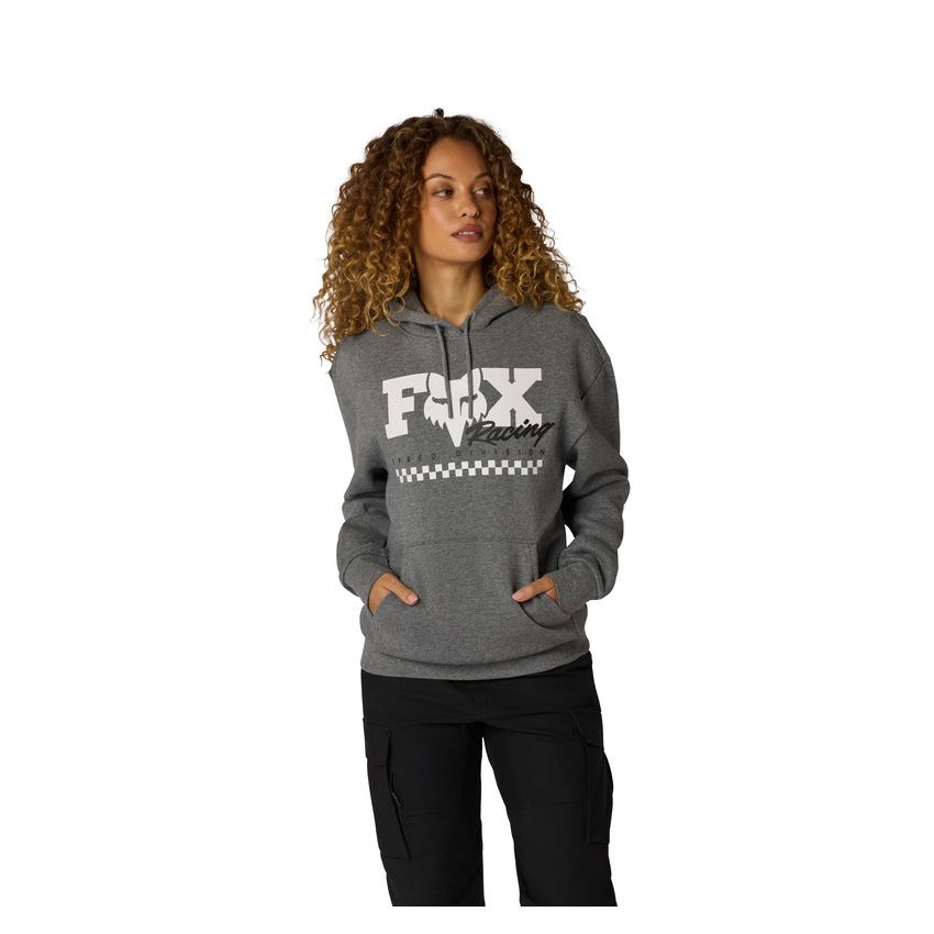 Fox Bluza Z Kapturem Damska  Checker Fleece Po Heather Graphite S