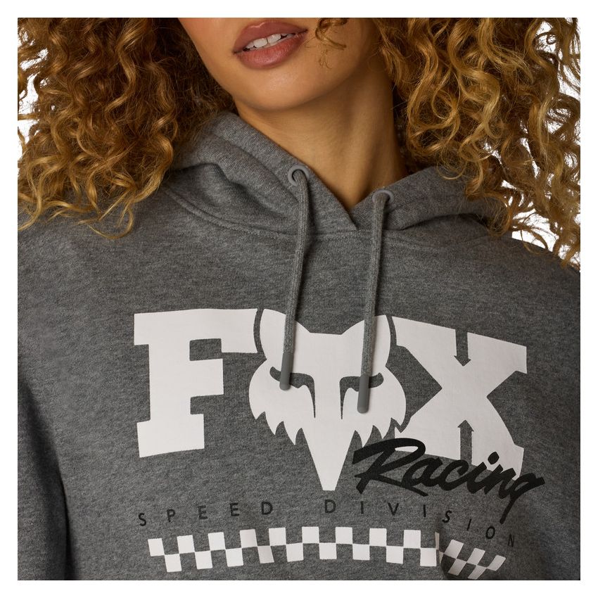 Fox Bluza Z Kapturem Damska  Checker Fleece Po Heather Graphite S