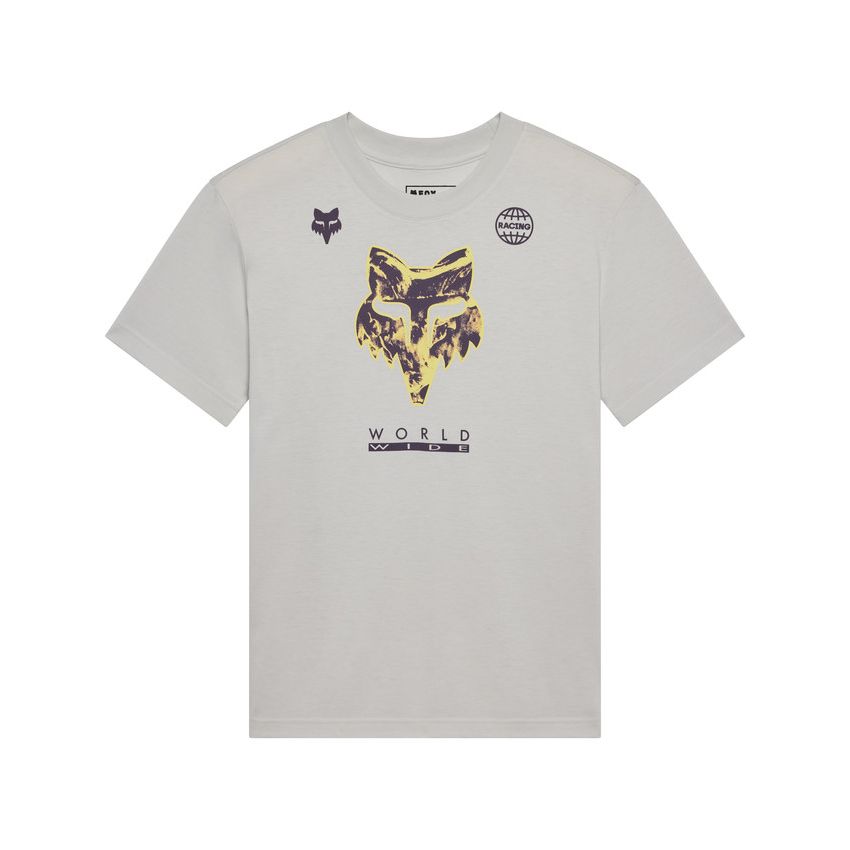 Fox T-shirt Damski  Image Print Light Grey S