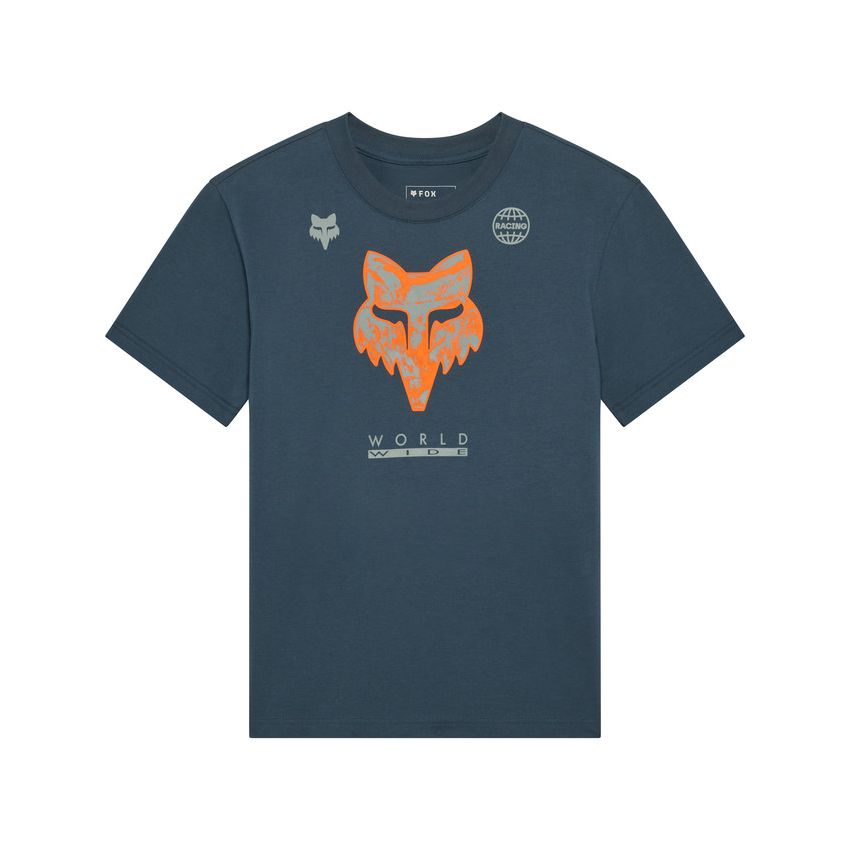 Fox T-shirt Damski  Image Print Deep Cobalt S
