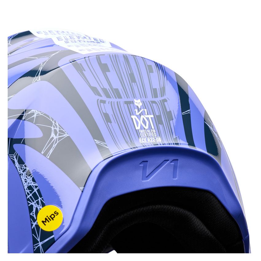 Fox Kask Motocyklowy  V1 Diffuse Se Purple Dove S