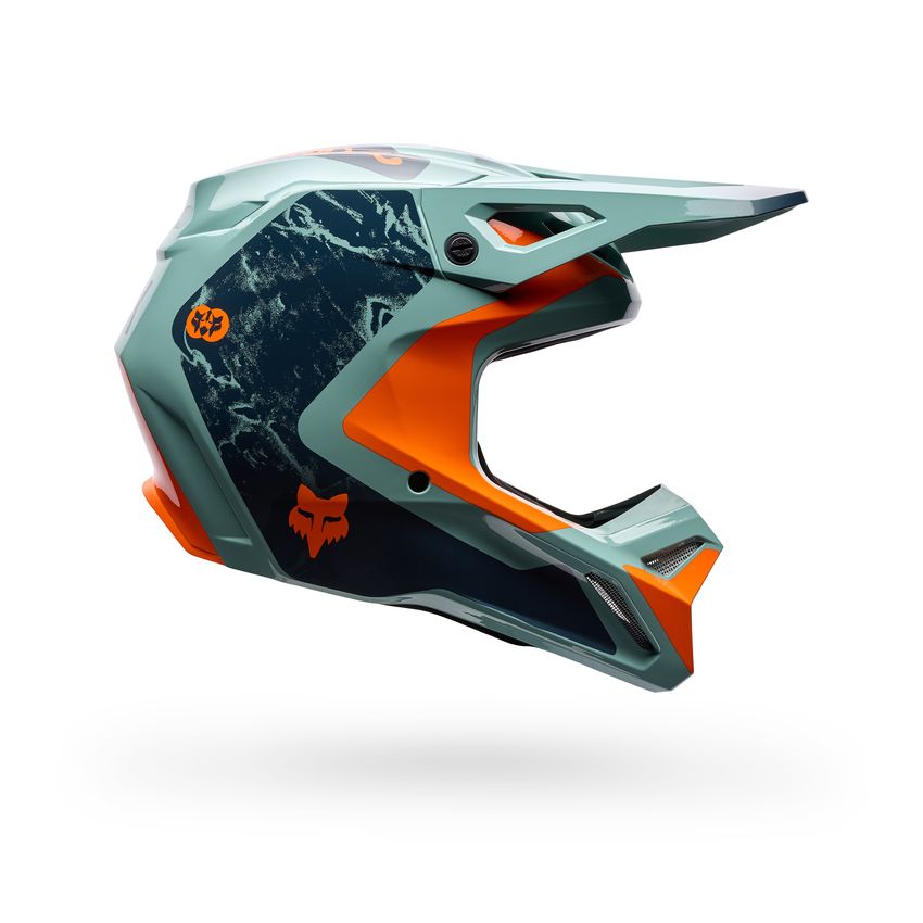 Fox Kask Motocyklowy  V1 Image Print Arctic Blue M