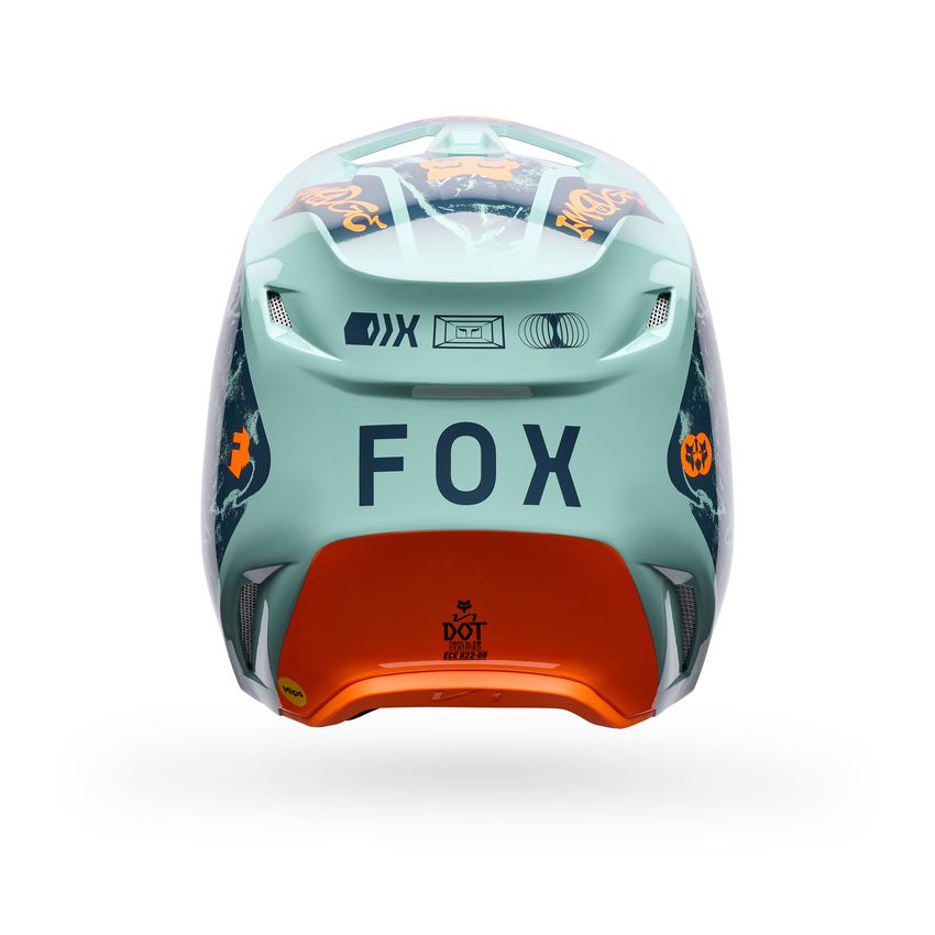 Fox Kask Motocyklowy  V1 Image Print Arctic Blue M