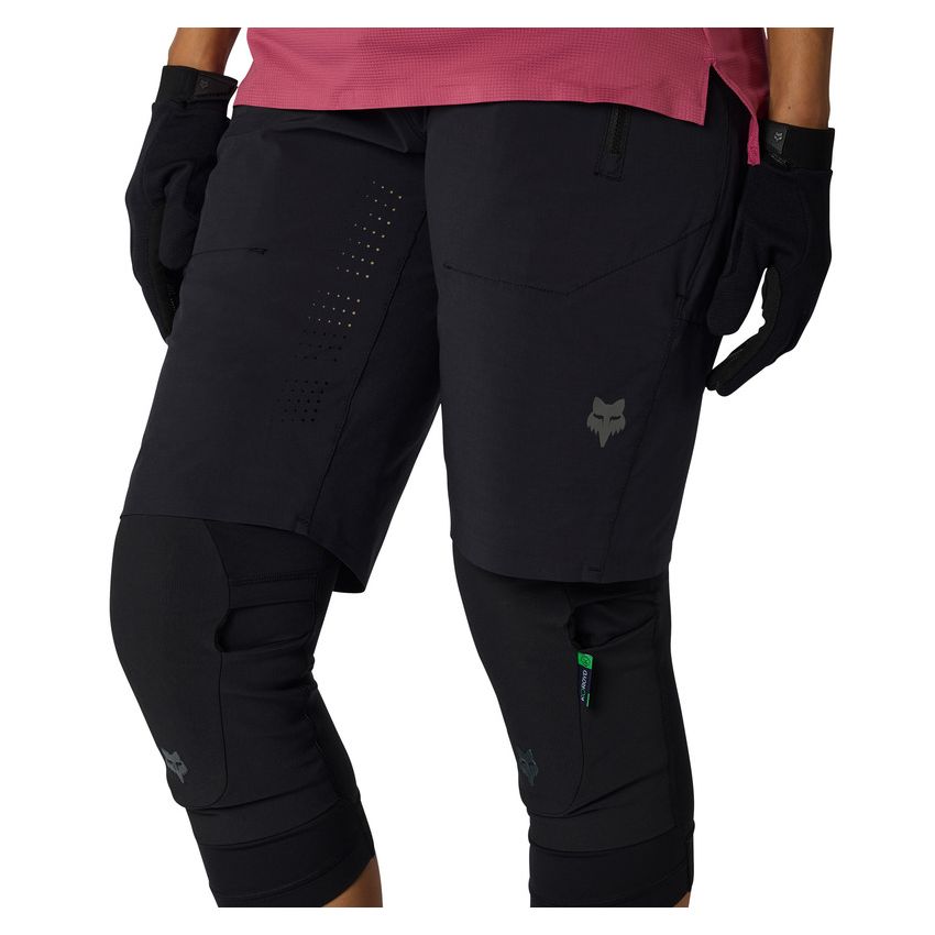 Fox Spodenki Rowerowe Damskie  Flexair Black Xl