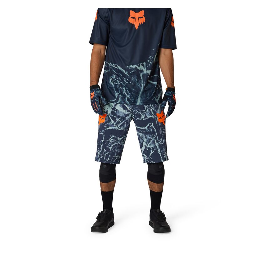 Fox Spodenki Rowerowe  Ranger Image Print Arctic Blue 34