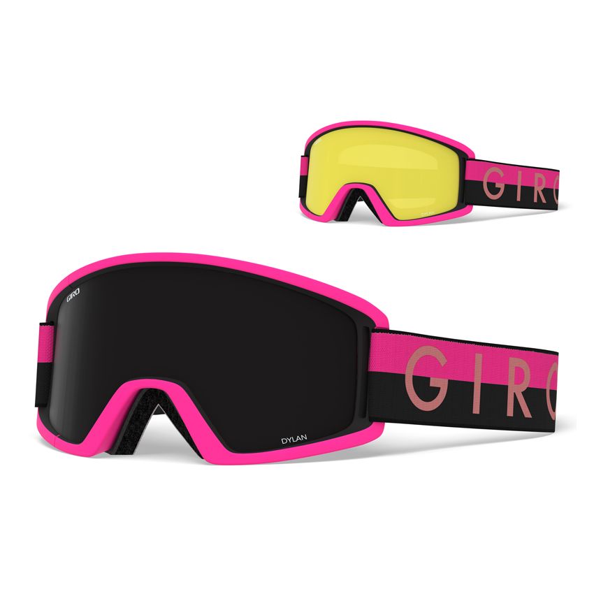 Gogle zimowe GIRO DYLAN BLACK PINK THROWBACK (szyba ULTRA BLACK 9% S3 + YELLOW 84% S0) 