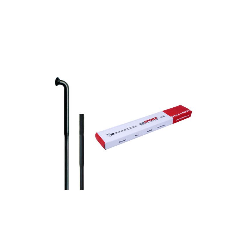 Szprychy CNSPOKE DB454 2.0-1.8-2.0 stal nierdzewna 268mm czarne + nyple 144szt. 
