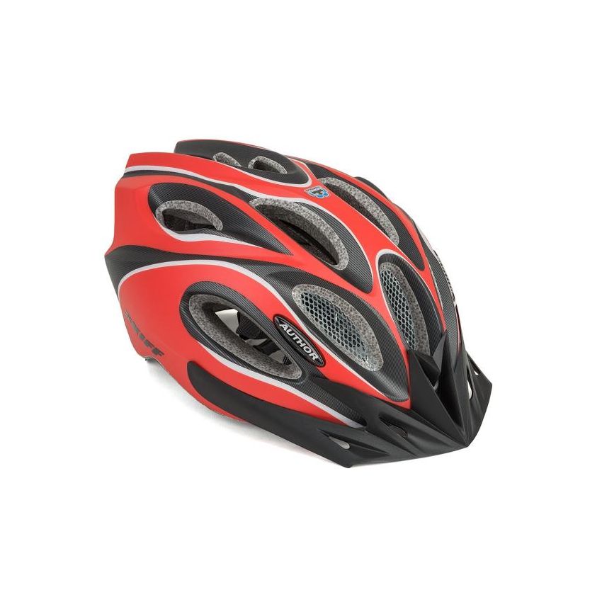  Kask AUTHOR SKIFF czerwono-czarny 58-62 