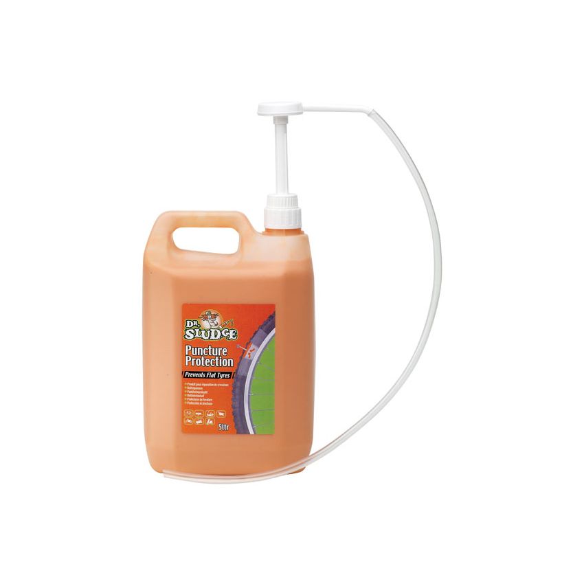 Mleczko do dętek WELDTITE DR SLUDGE PUNCTURE PROTECTION + pompka 5litrów 
