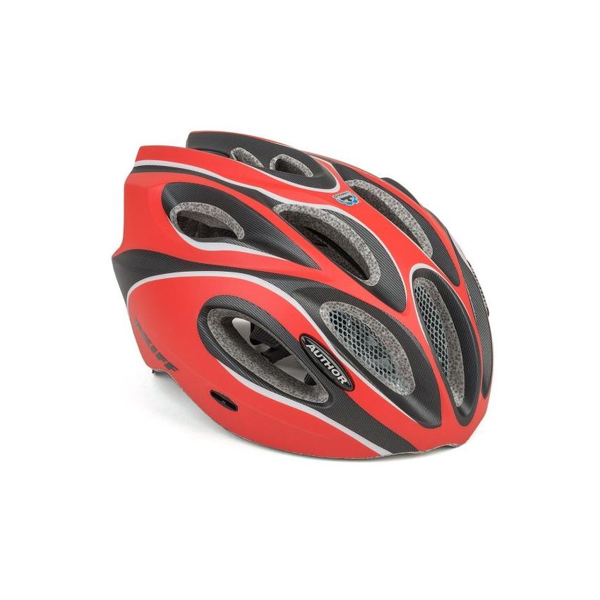  Kask AUTHOR SKIFF czerwono-czarny 58-62 
