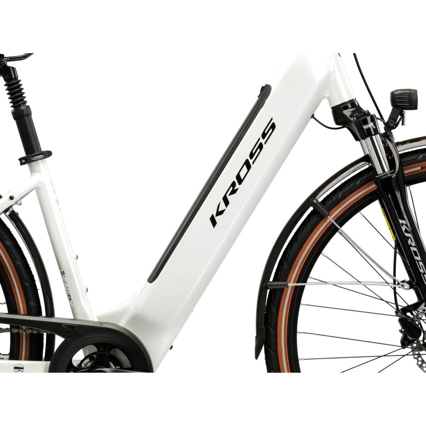 Rower KROSS Trans Hybrid 1.0 Perłowy