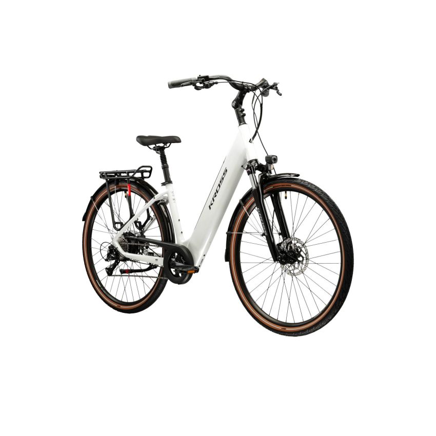Rower KROSS Trans Hybrid 1.0 Perłowy