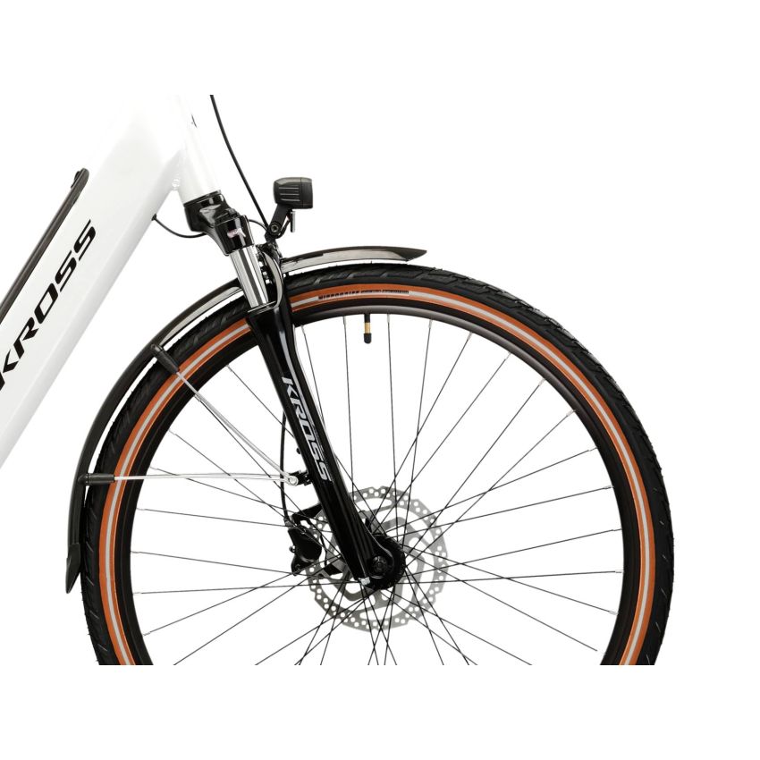 Rower KROSS Trans Hybrid 1.0 Perłowy