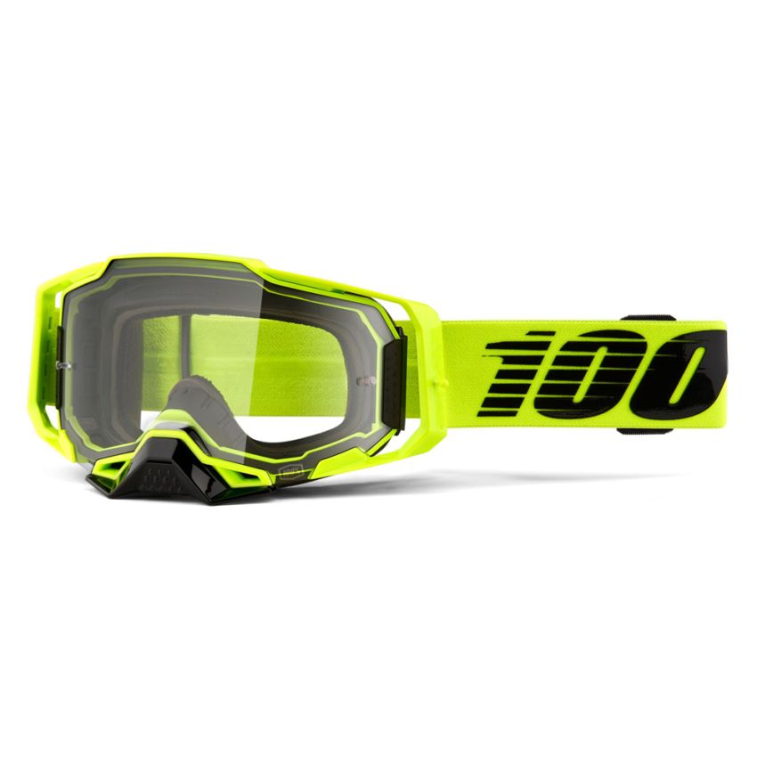 Gogle 100% ARMEGA Googgle Nuclear Citrus Clear Lens