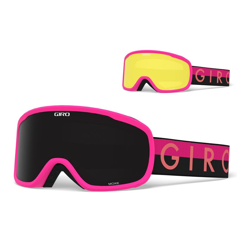 Gogle zimowe GIRO MOXIE PINK THROWBACK (szyba ULTRA BLACK 9% S3 + YELLOW 84% S0) 