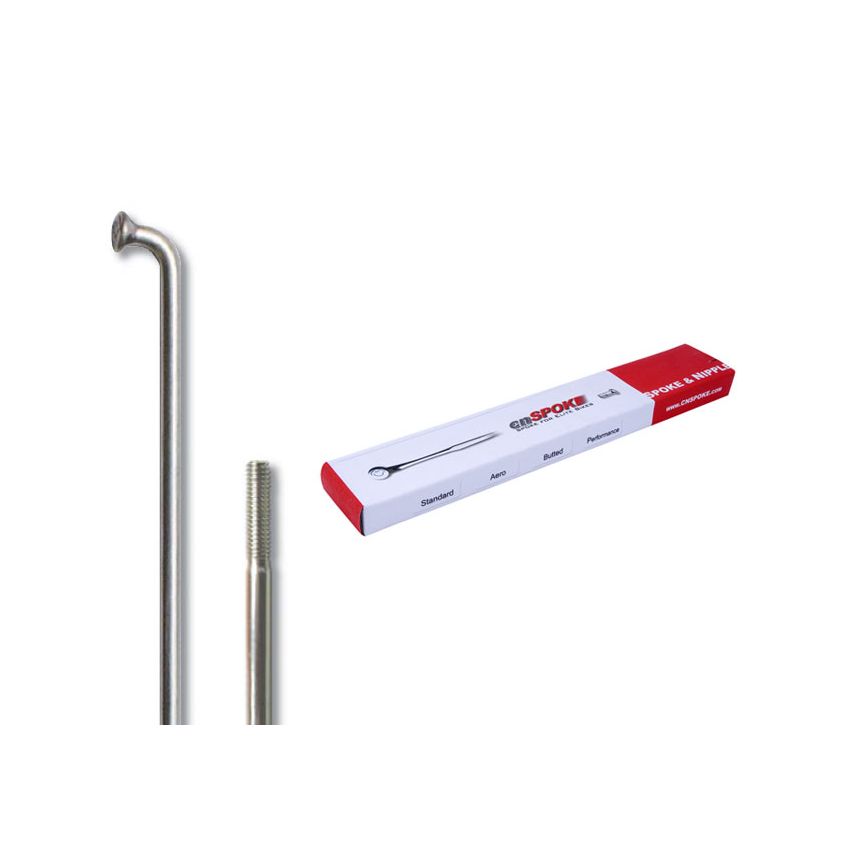 Szprychy CNSPOKE 134T 2.3-2.3-2.0 stal nierdzewna 282mm srebrne + nyple 144szt. 