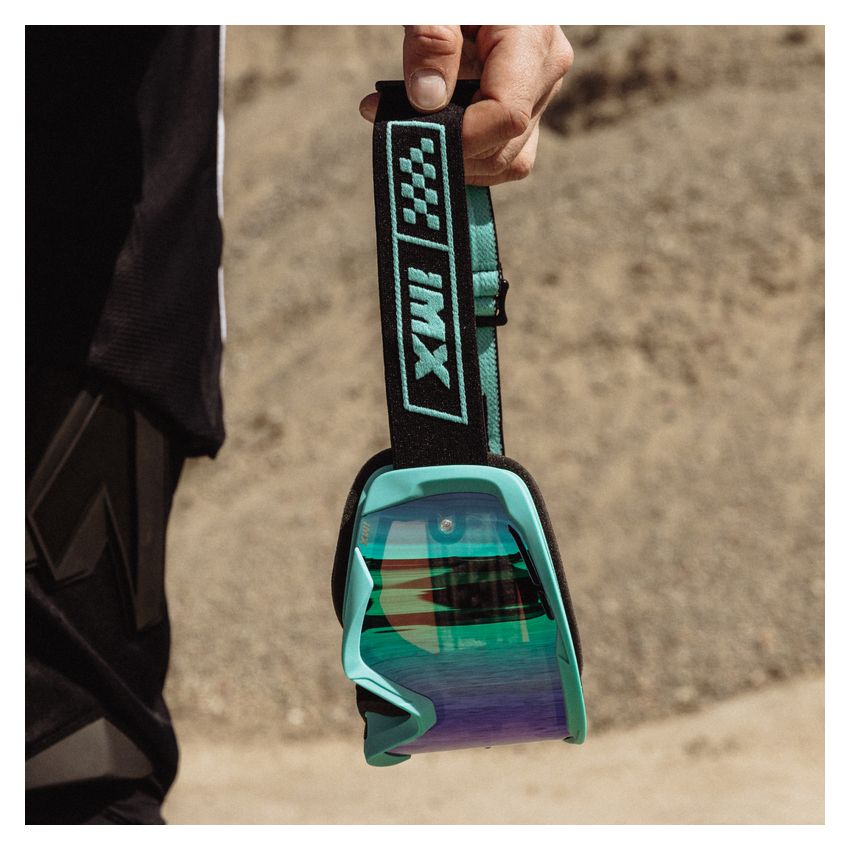 Gogle IMX Endurance Race Turquoise Matt/Black (szyba iridium green + clear)