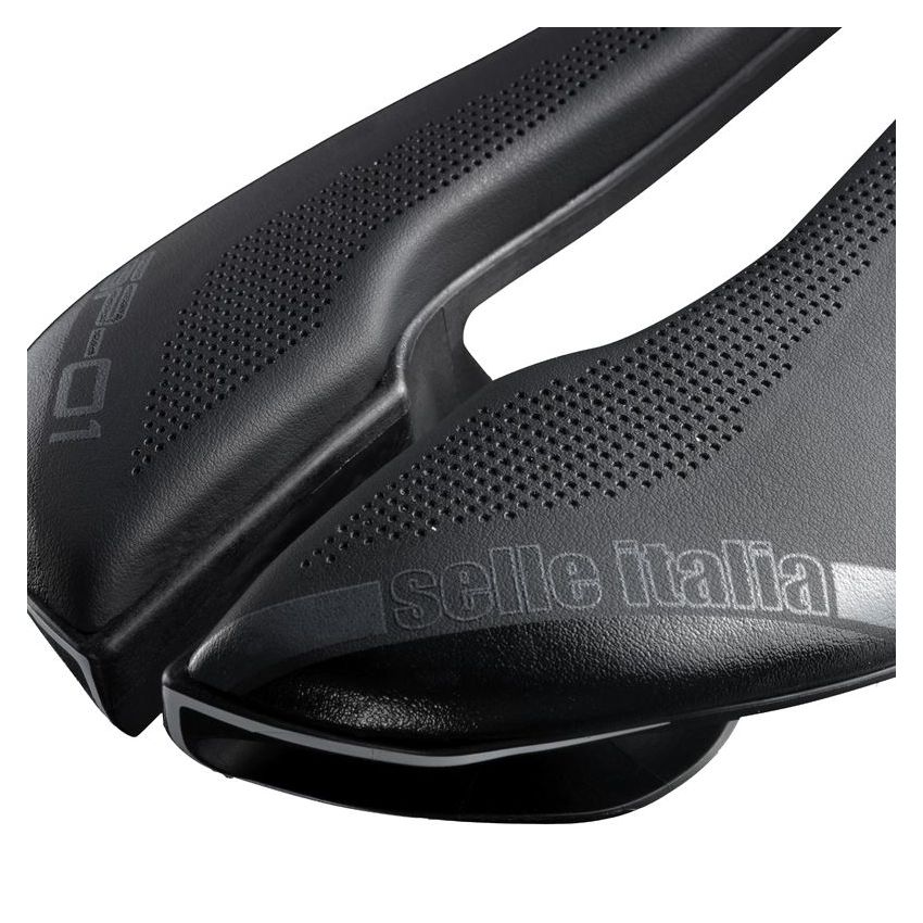 Siodło SELLE ITALIA SP-01 BOOST KIT CARBONIO SUPERFLOW S (id match - S3) carbon/keramic 7x9, fibra-tek, 163g czarne (NEW) 