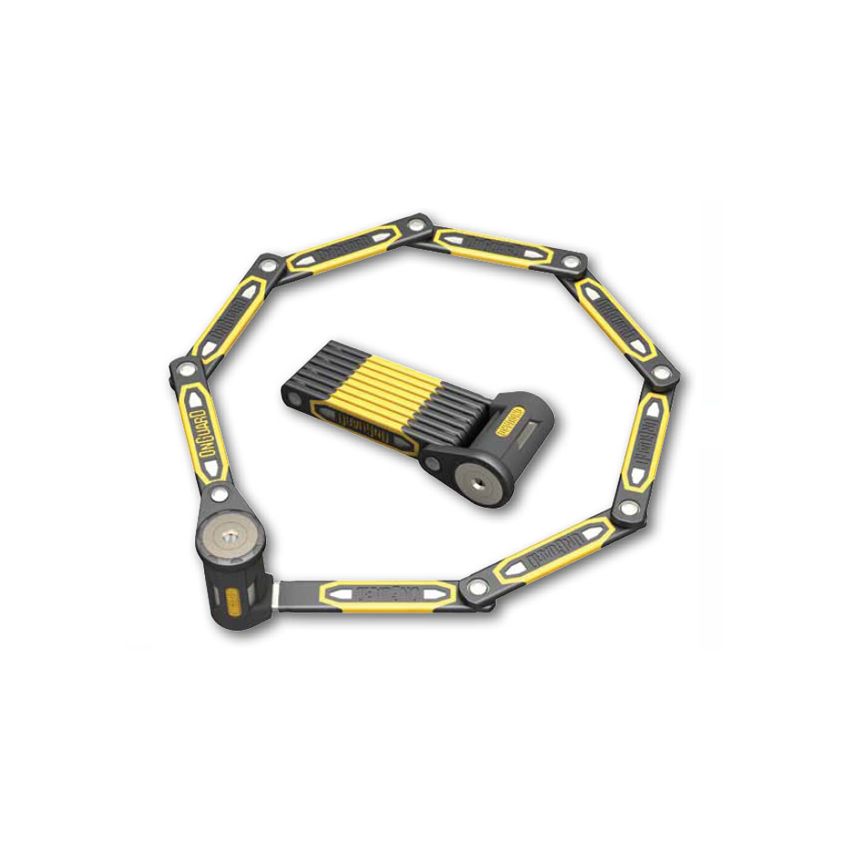 Zapięcie rowerowe ONGUARD Heavy Duty Link Plate Lock K9 SKŁADANE 8113 - 79cm - 5 x Klucze z kodem 