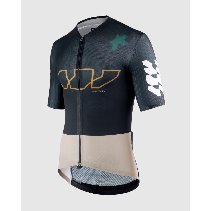 Koszulka kolarska ASSOS EQUIPE RS Something to say Excellence Blue