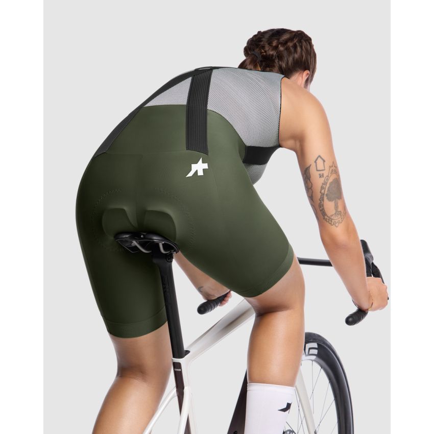 Spodenki damskie ASSOS UMA GT Bib Moss Green