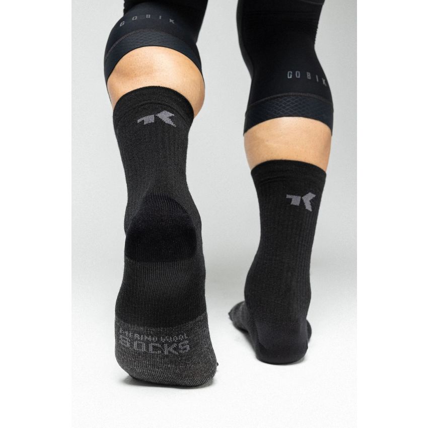 Skarpety kolarskie GOBIK Winter Merino Coal