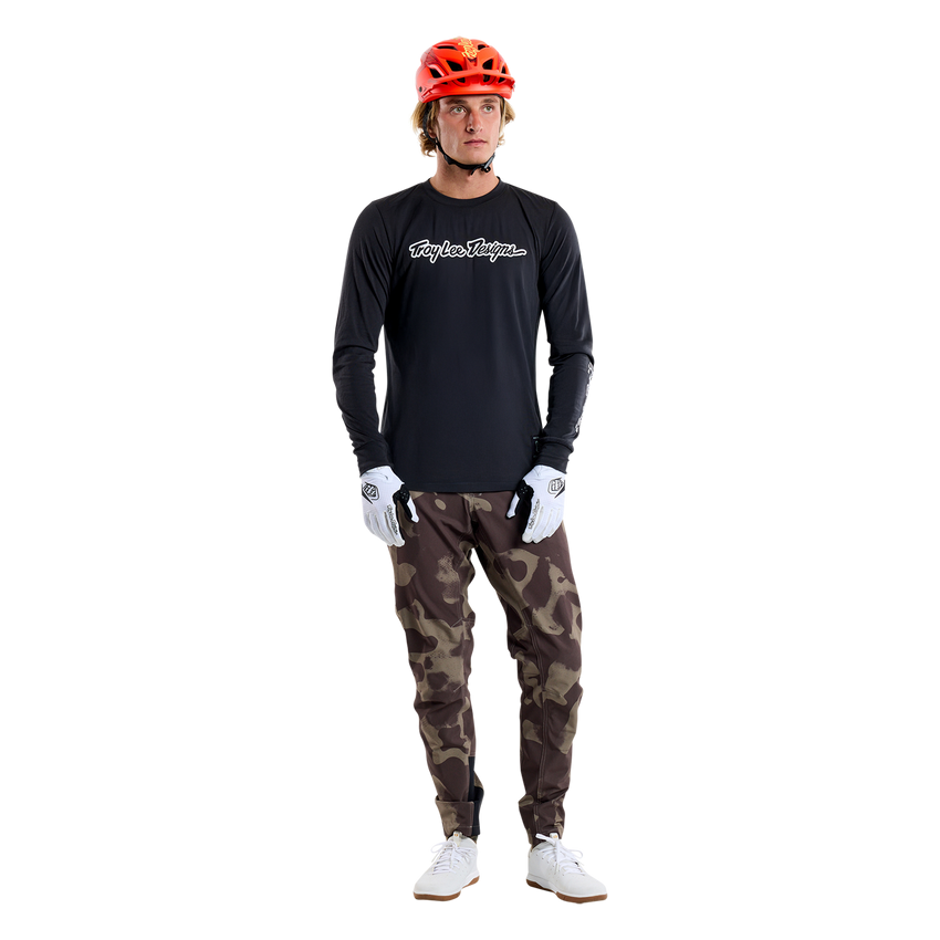 Koszulka TLD Skyline LS Ride Tee Signature Black