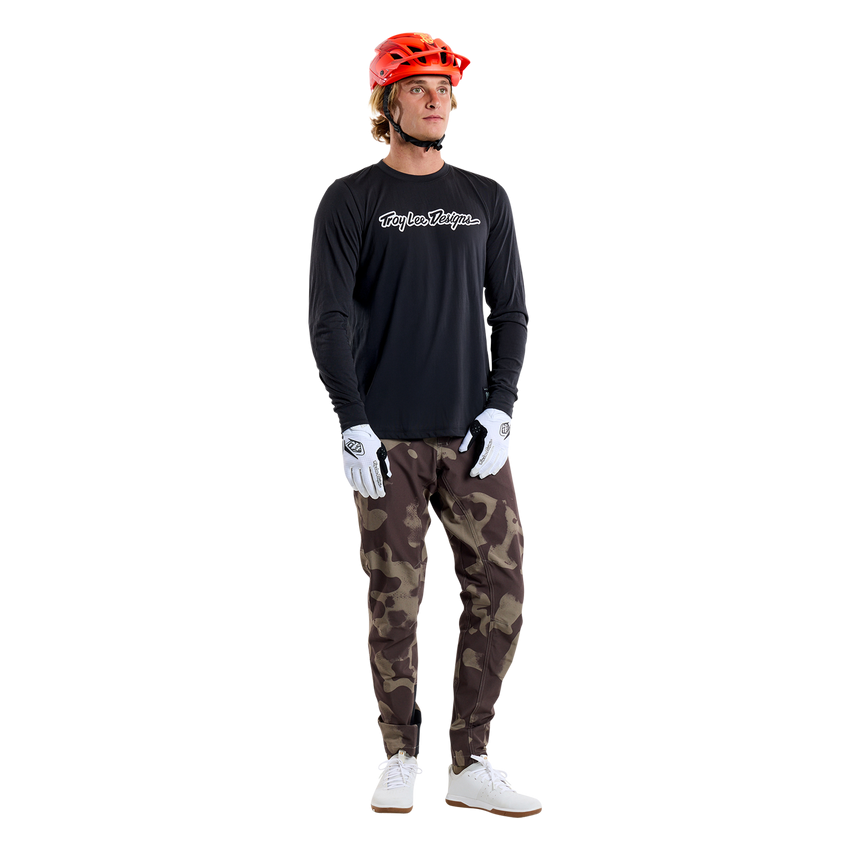 Koszulka TLD Skyline LS Ride Tee Signature Black