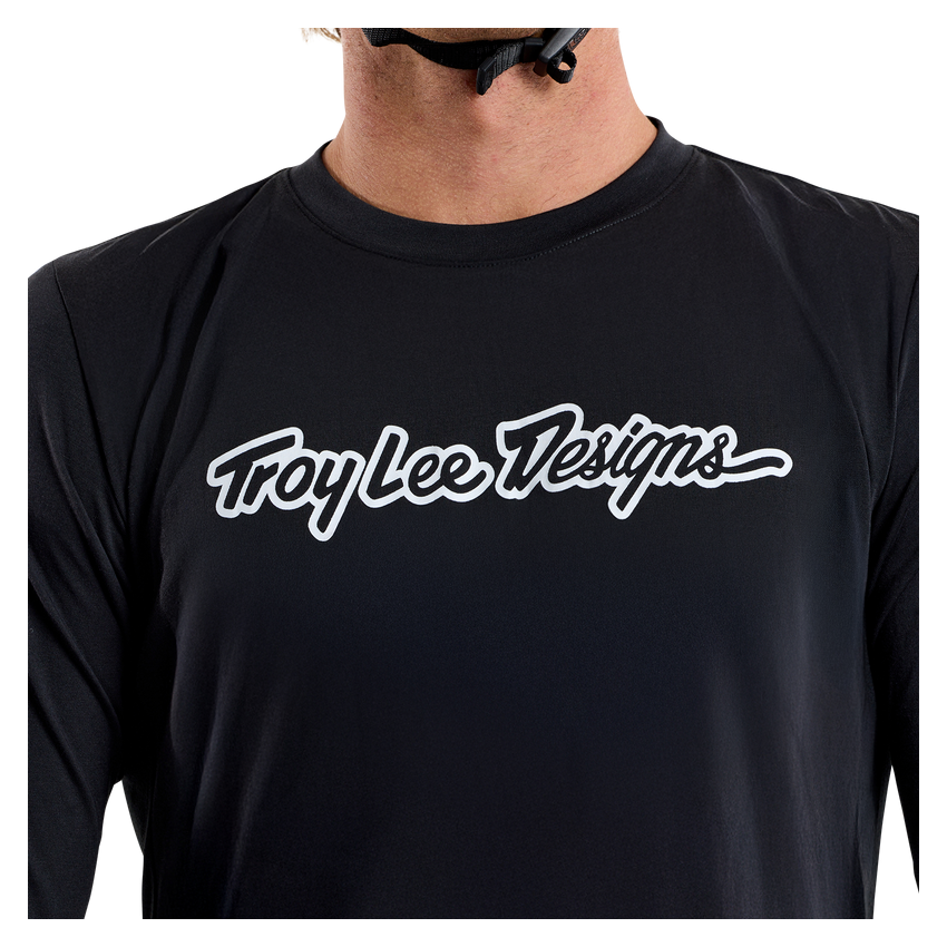 Koszulka TLD Skyline LS Ride Tee Signature Black