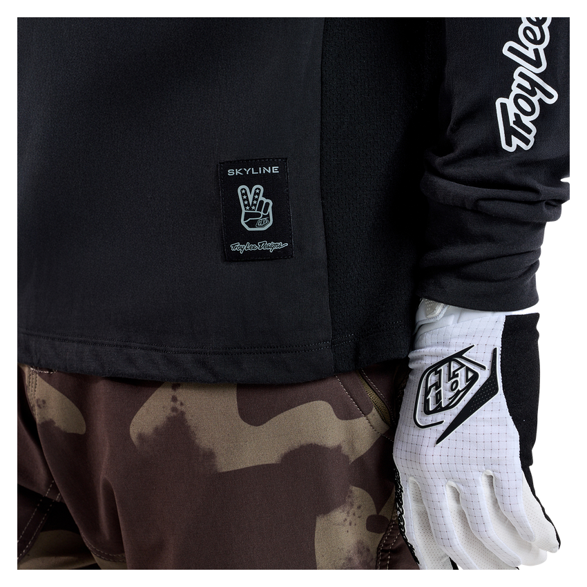 Koszulka TLD Skyline LS Ride Tee Signature Black
